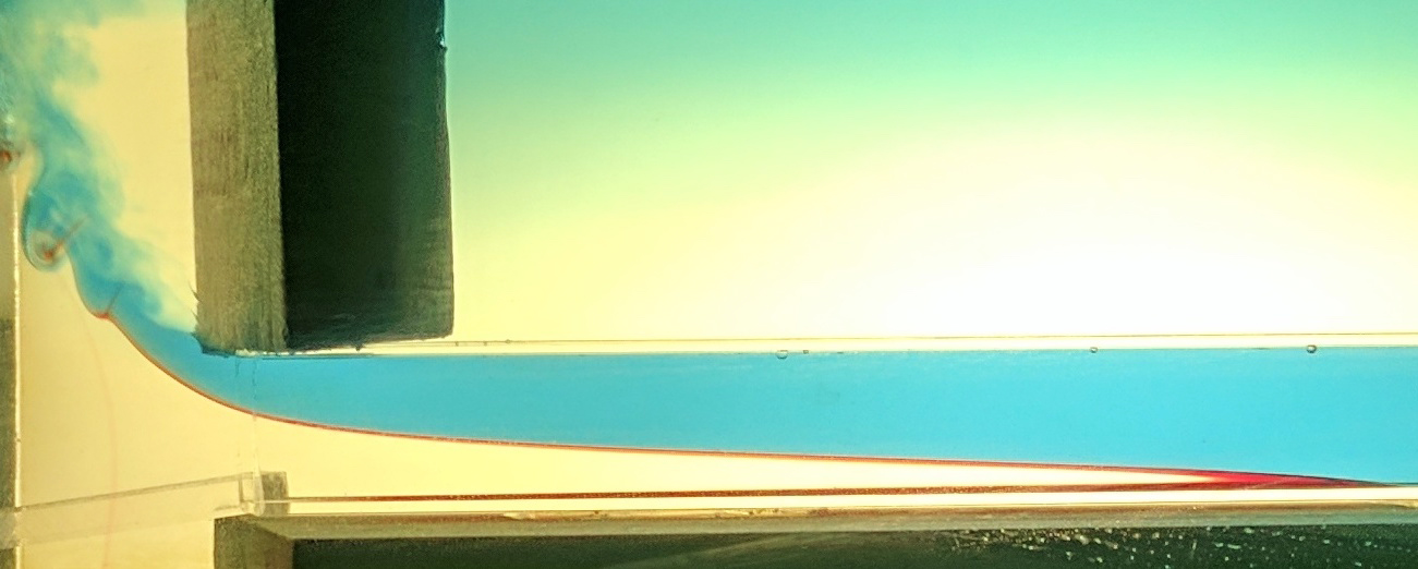 Dye-injected water illustrates warm saltwater seepage under glacial grounding lines.