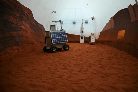 Analog missions, like those conducted at NASA’s CHAPEA facility at the Johnson Space Center, help scientists study human spaceflight without leaving Earth. Ronaldo Schemidt/AFP via Getty Images
