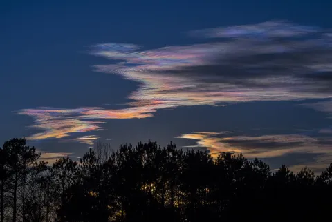 NOAA Iridescent Clouds