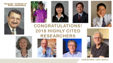 2018 Highly cited researchers from the College of Sciences 2018 Highly cited researchers from the College of Sciences