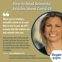 Julia Kubanek provides advice on how to approach reading scientific journal artlces for #StraightToTheSource