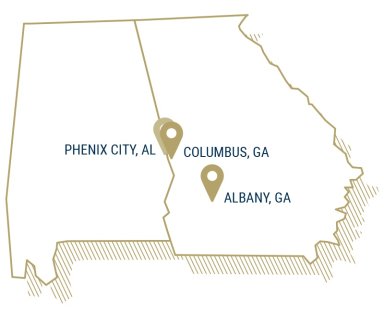 Map of GA ALA